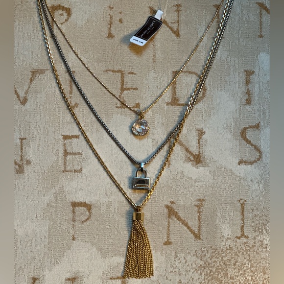 Stunning NWT Henri Bendel Multi Strand Urban Utility Triple Tassel  15" 17” 20” - Picture 3 of 15